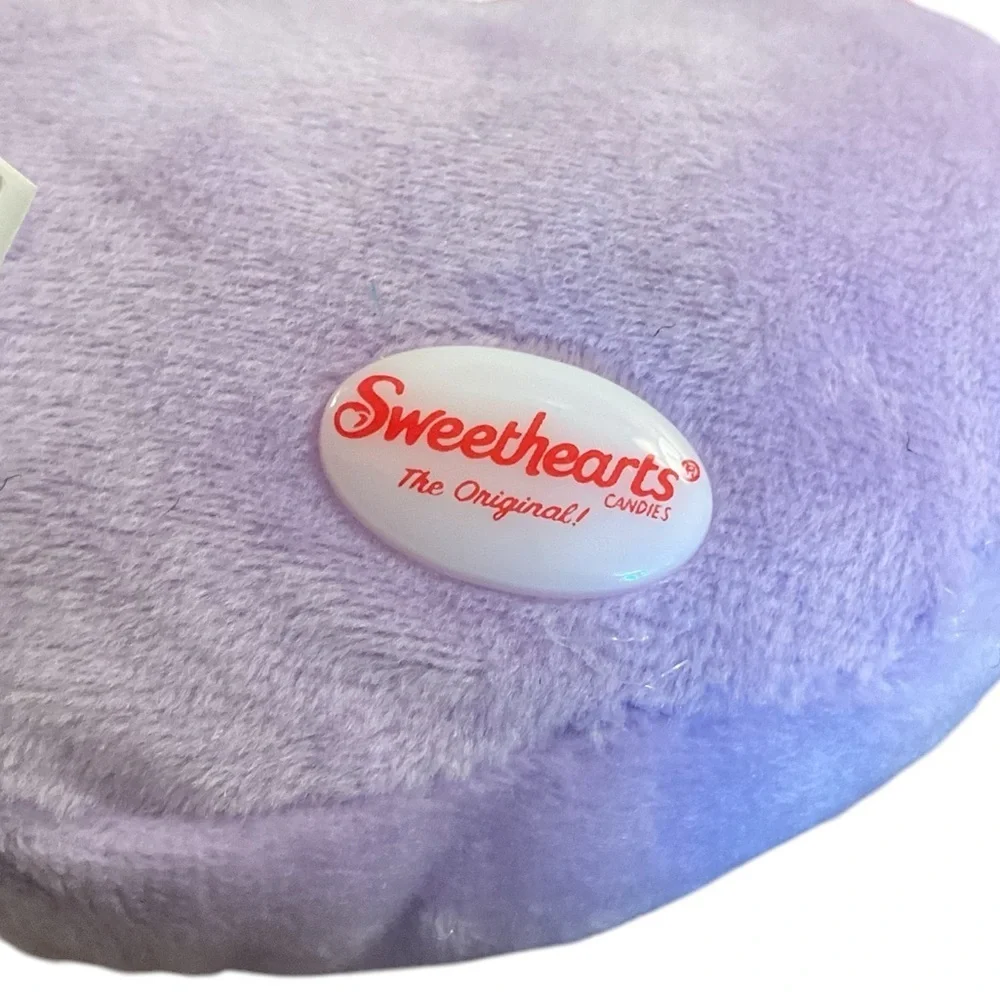 Sweethearts Plush Backpack Clips - Purple and Pink